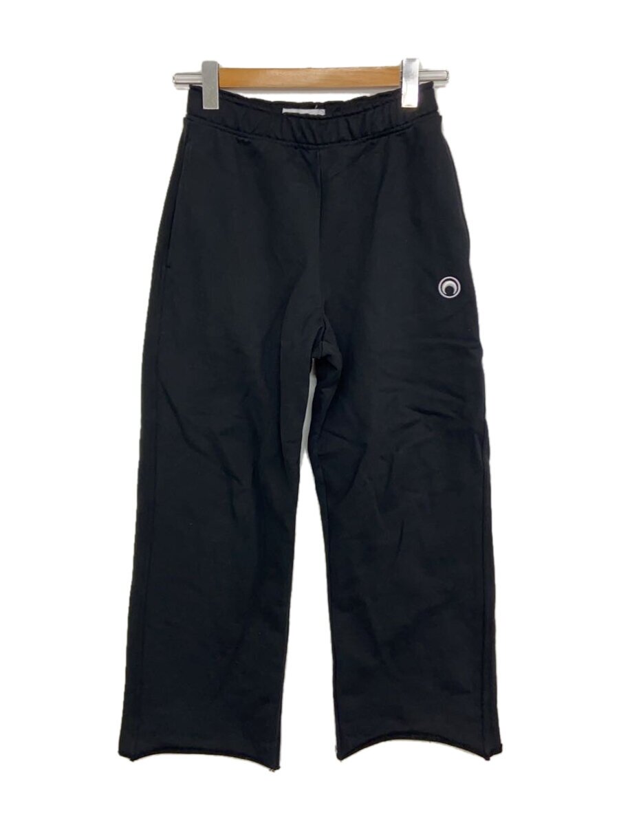 【中古】MARINE SERRE◆下つ方/XXS/綿織物/BLK/Moonロゴタイプ/貨物自動車ズボン下【レディース御召しもの】