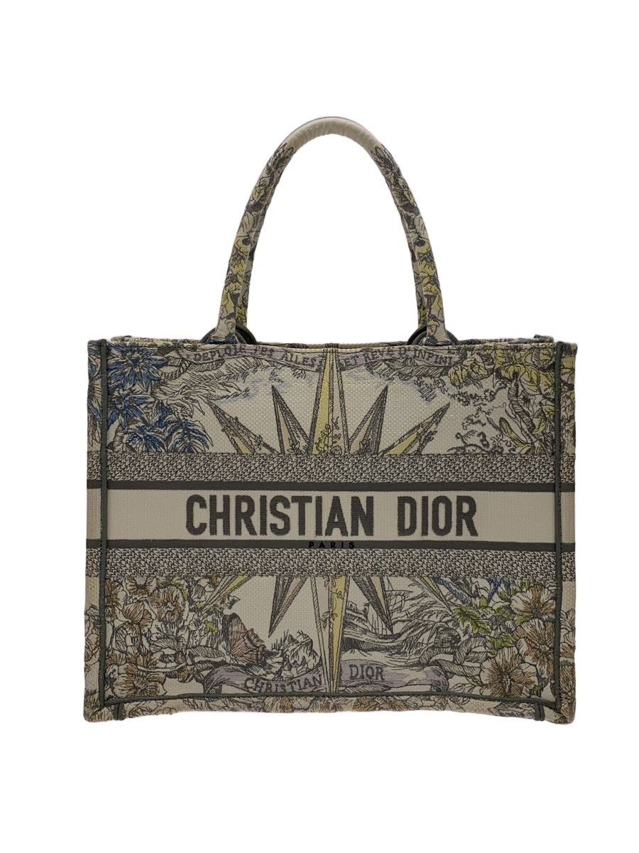 【中古】Christian Dior◆ハンドバック/帆布/WHT/総柄/M1296ZMDW_M884//【御徒面子】