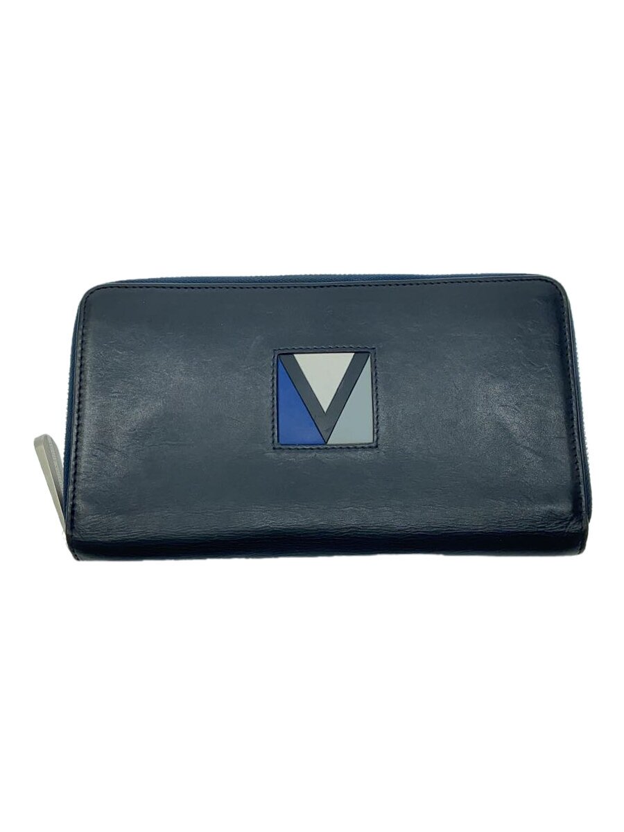 【中古】LOUIS VUITTON◆ジッピー・オーガナイザー_Vライン_LVカップ_BLK/レザー/BLK/レディース//【服飾雑貨他】
