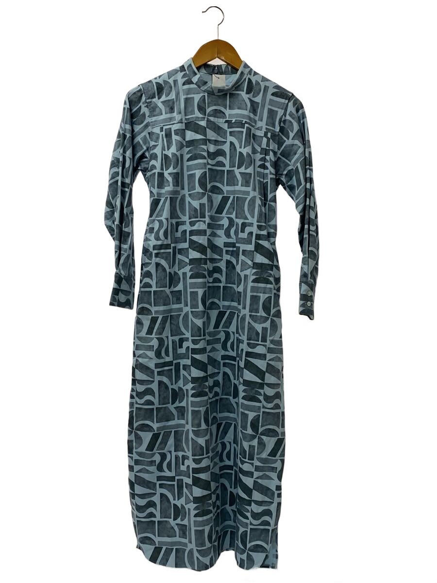 【中古】Steven Alan◆BLOCK PRINT PAINTER/長袖衣装/S/綿織物/BLU/総柄/8226-299-0532【レディース御召しもの】