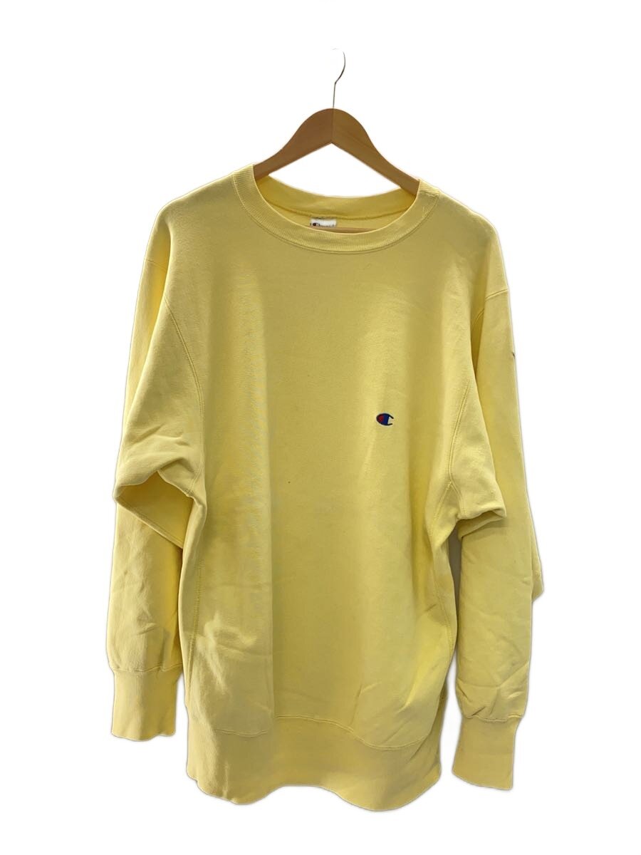 【中古】Champion◆流汗/XL/綿織物/YLW/無地/USA製/90s//【メンズウェア】