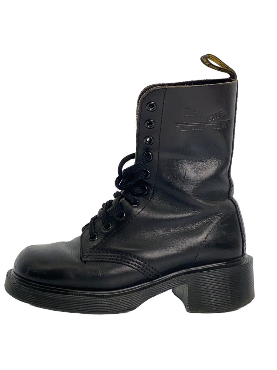 【中古】Dr.Martens◆レースアップブーツ/UK4/BLK/10大広間/擦れ有/当て嵌める感有【シューズ】