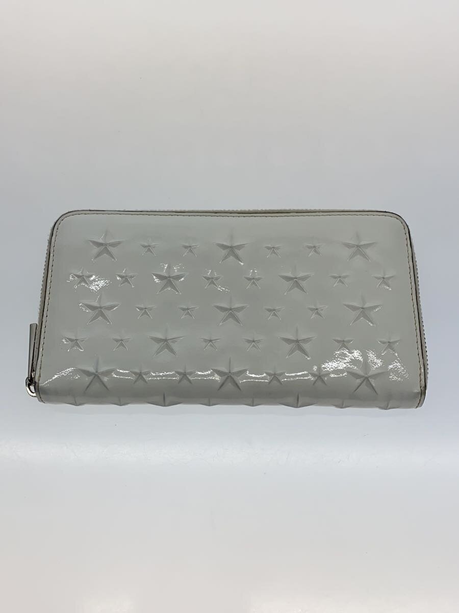 【中古】JIMMY CHOO◆長紙入れ/エナメル/WHT/レディース//【服飾雑貨他】
