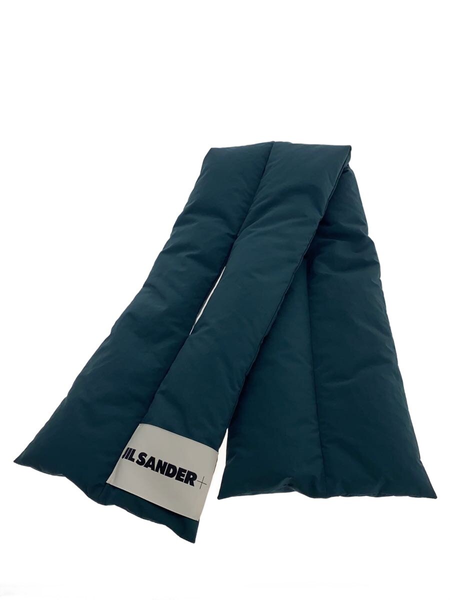 【中古】JIL SANDER◆えり巻き/ポリエステル/GRN/無地/メンズ/J47TE0001//【服飾雑貨他】