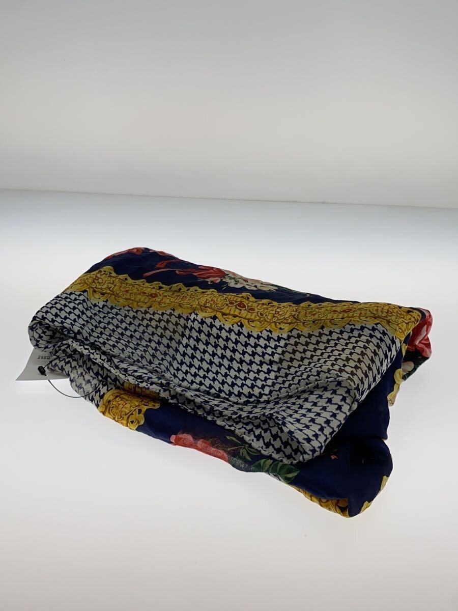 【中古】Christian Dior◆えり巻き/地絹/BLU/レディース【服飾雑貨他】