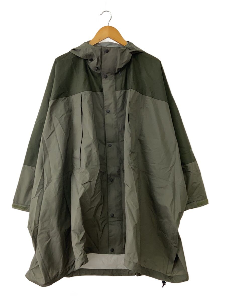 【中古】THE NORTH FACE◆TAGUAN PONCHO_タグアンポンチョ/M/ナイロン/KHK【メンズウェア】