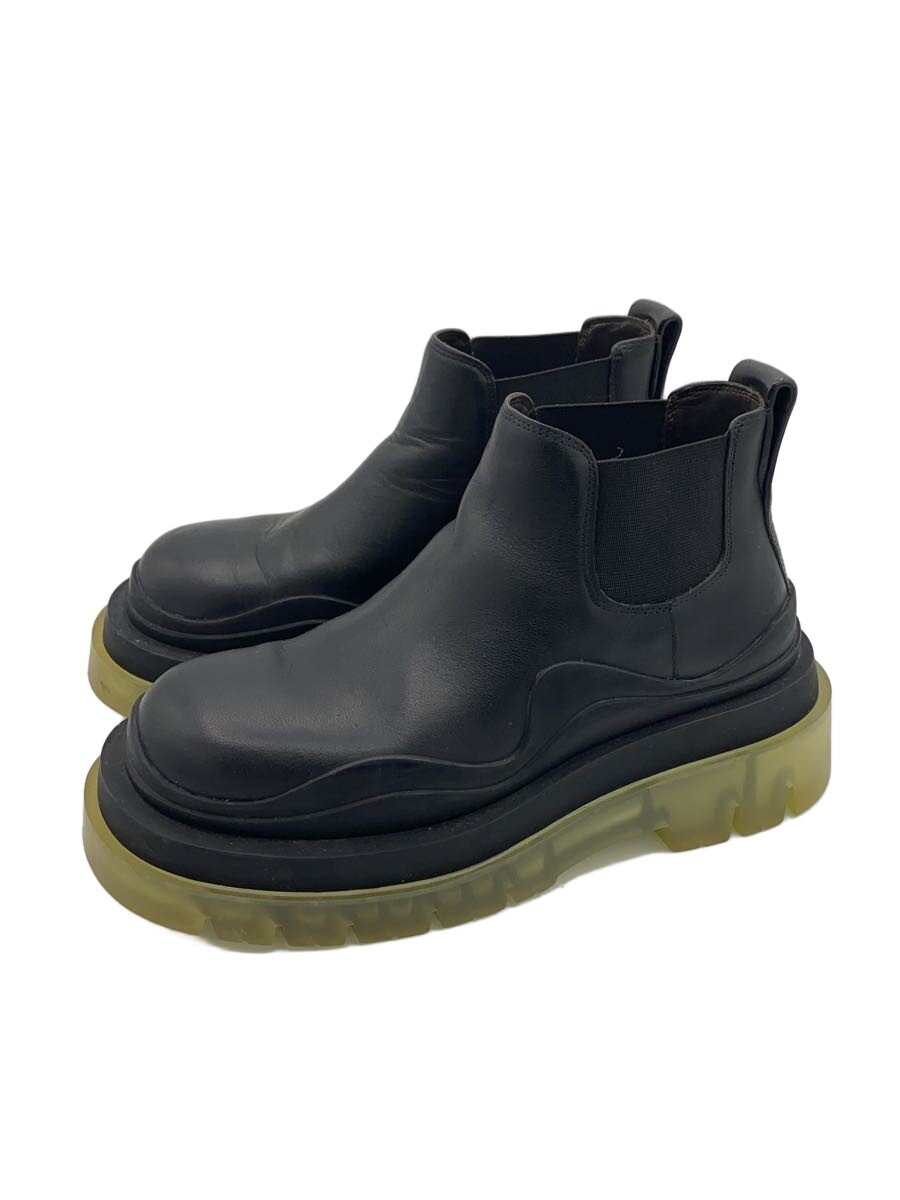 【中古】BOTTEGA VENETA◆ブーツ/34.5/BLK//【シューズ】