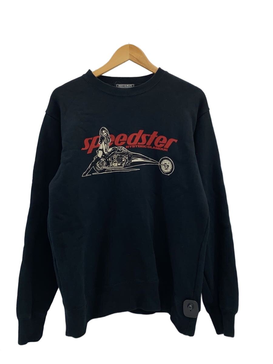 【中古】HYSTERIC GLAMOUR◆スウェット/M/コットン/BLK【メンズウェア】｜2ｎｄ STREET 店