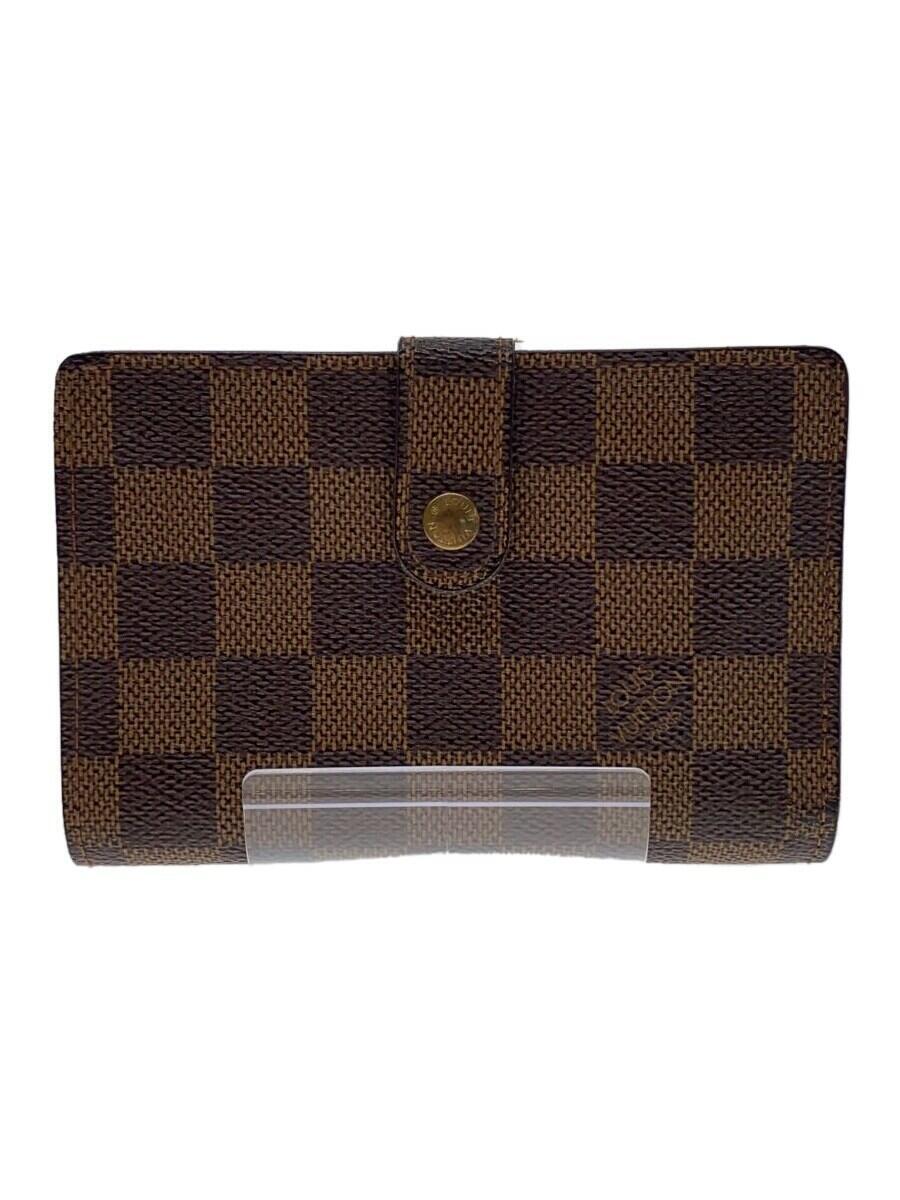 【中古】LOUIS VUITTON◆ポルト・フォイユ・ヴィエノワ_ダミエ・エベヌ_BRW/PVC/BRW/総柄/レディース【服飾雑貨他】｜2ｎｄ STREET 店