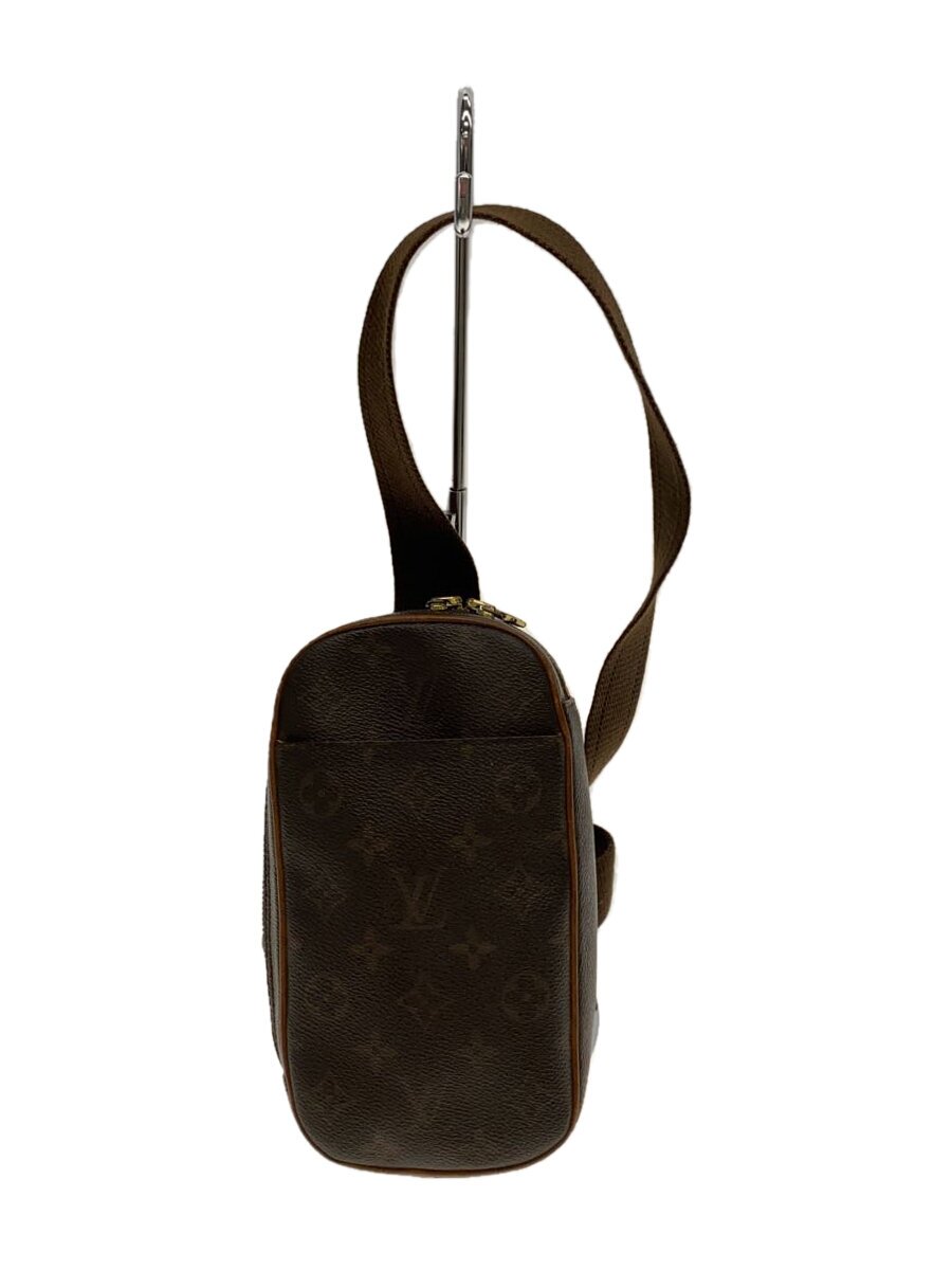 【中古】LOUIS VUITTON◆ポシェット・ガンジュ_モノグラム・帆布_BRW/--/BRW/総柄【御徒面子】