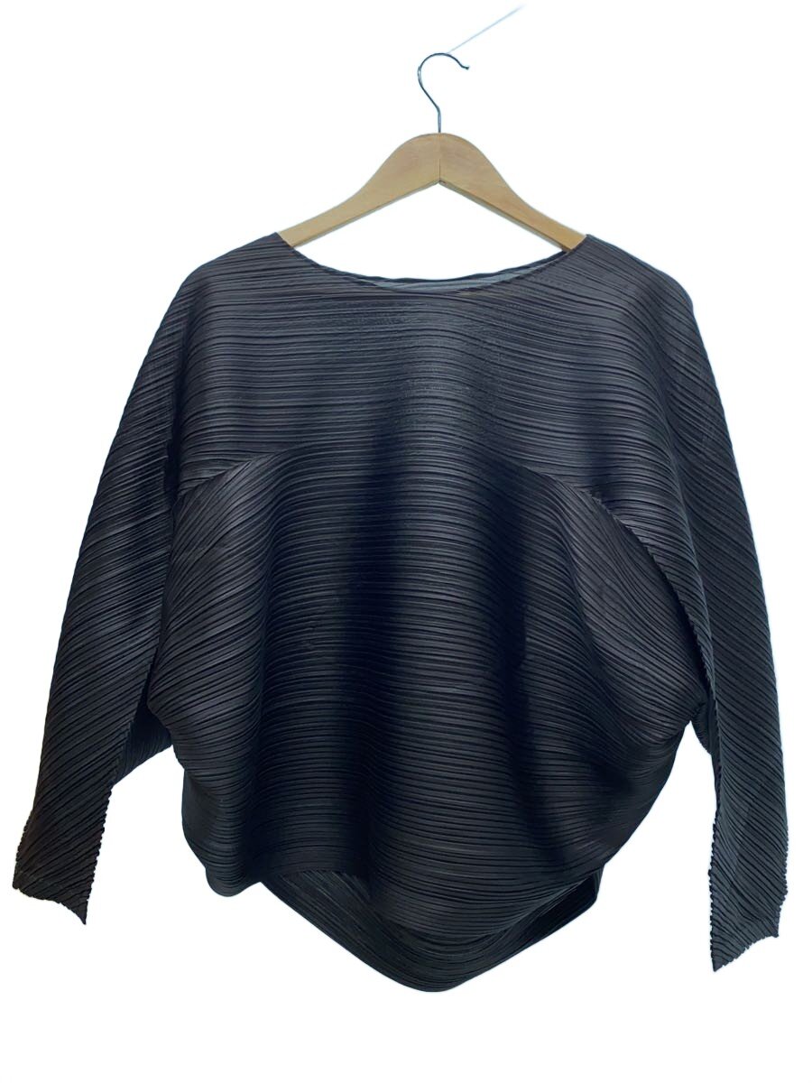 【中古】PLEATS PLEASE ISSEY MIYAKE◆ティーシャツ/FREE/ポリエステル/BRW/PP43JK461【レディース御召しもの】
