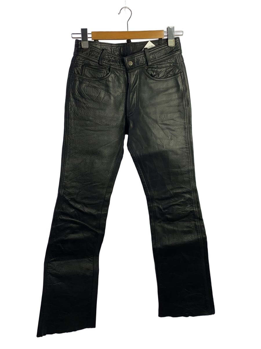 【中古】HARLEY DAVIDSON◆下つ方/--/なめし革/BLK/無地【メンズウェア】