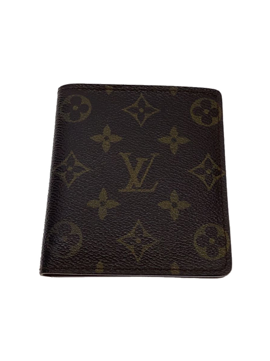 【中古】LOUIS VUITTON◆ポルト・ビエ・10カルト・クレディ_モノグラム・帆布_BRW/PVC/BRW/レディース//【服飾雑貨他】