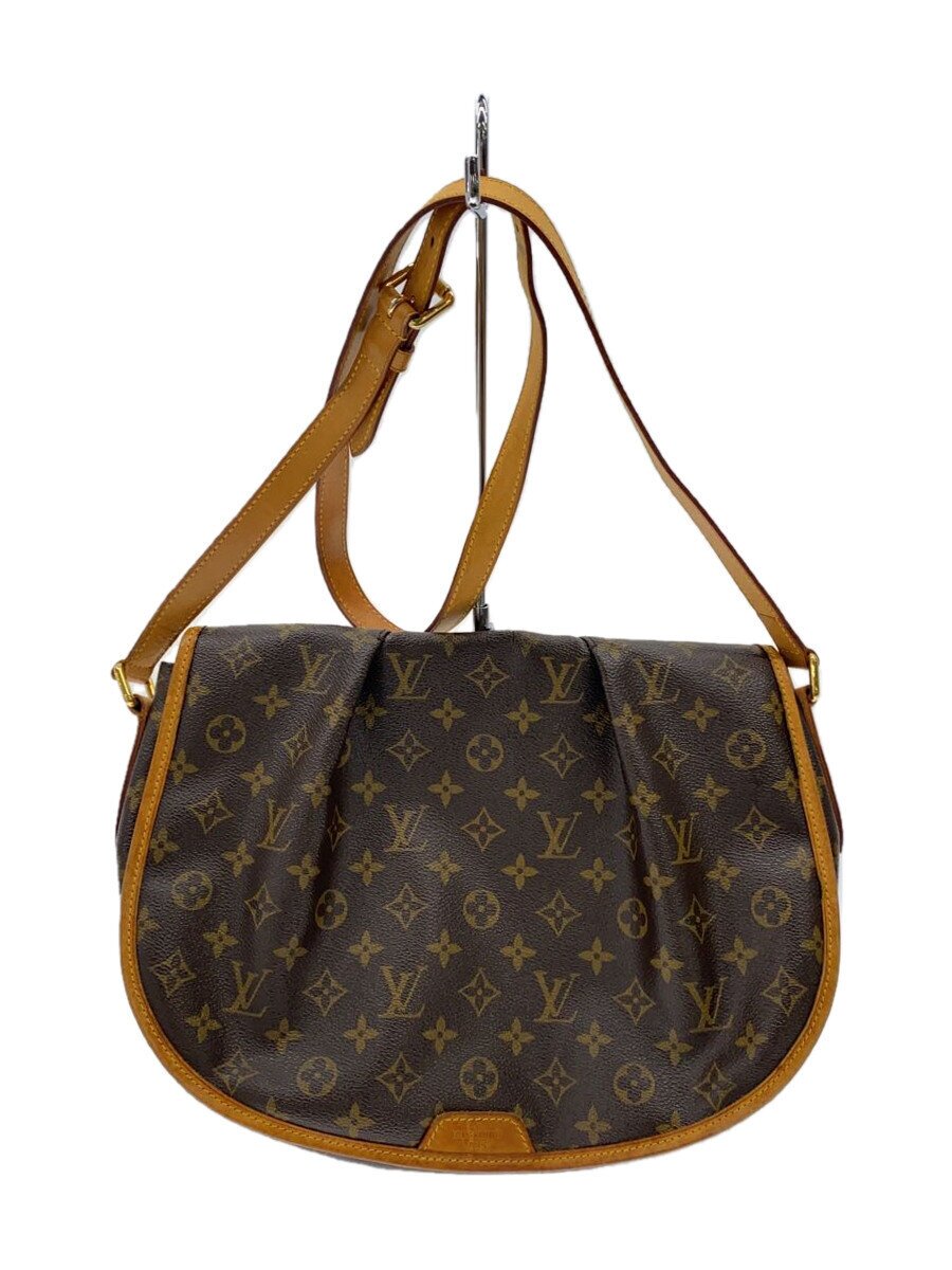 【中古】LOUIS VUITTON◆メニルモンタンMM_モノグラム・帆布_BRW/PVC/BRW【御徒面子】
