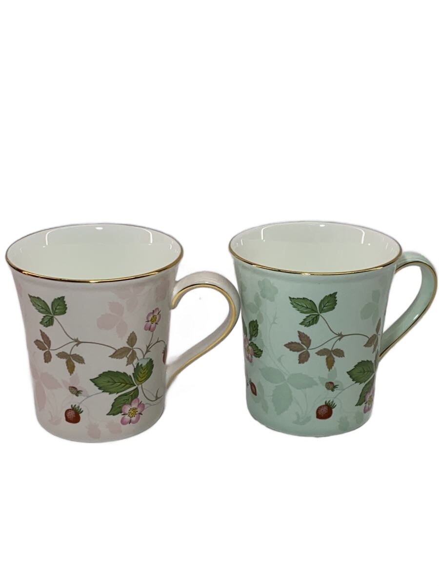 【中古】WEDGWOOD◆洋食器その他/2点セット/PNK/GRN/ワイルドストロベリー【キッチン用品】