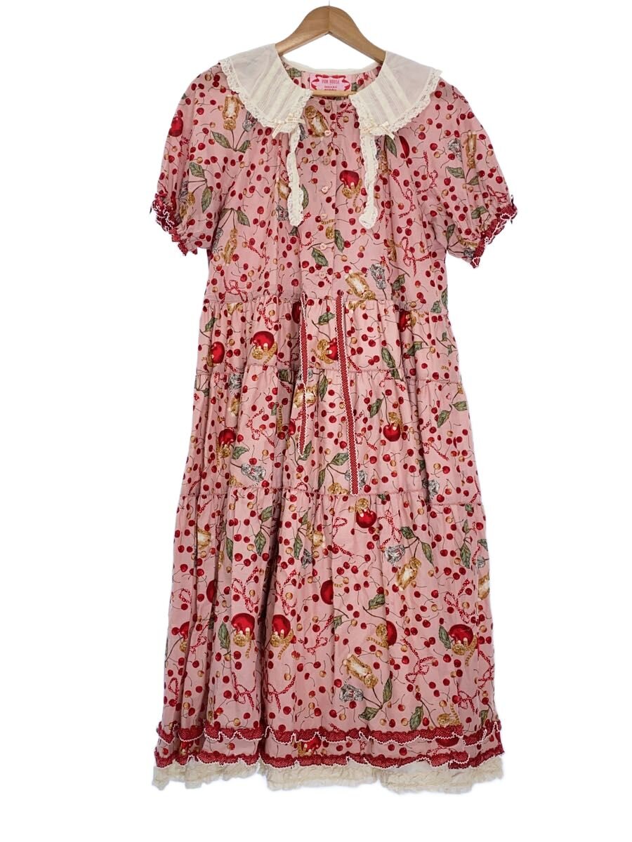 【中古】PINK HOUSE◆半袖衣装/--/綿織物/PNK【レディースお召しもの】