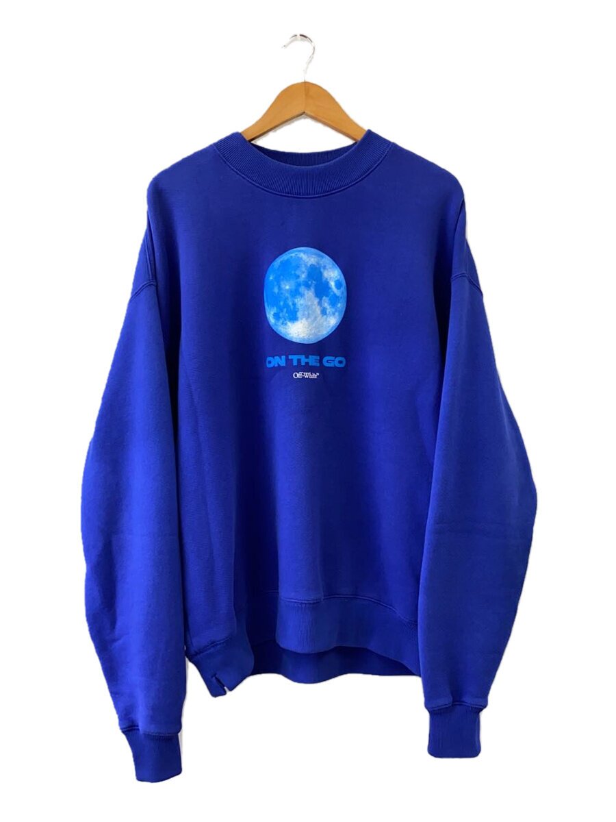 【中古】OFF-WHITE◆Logo Printed Crewneck Sweatshirt/汗水/M/OMBA054F23FLE011【メンズウェア】