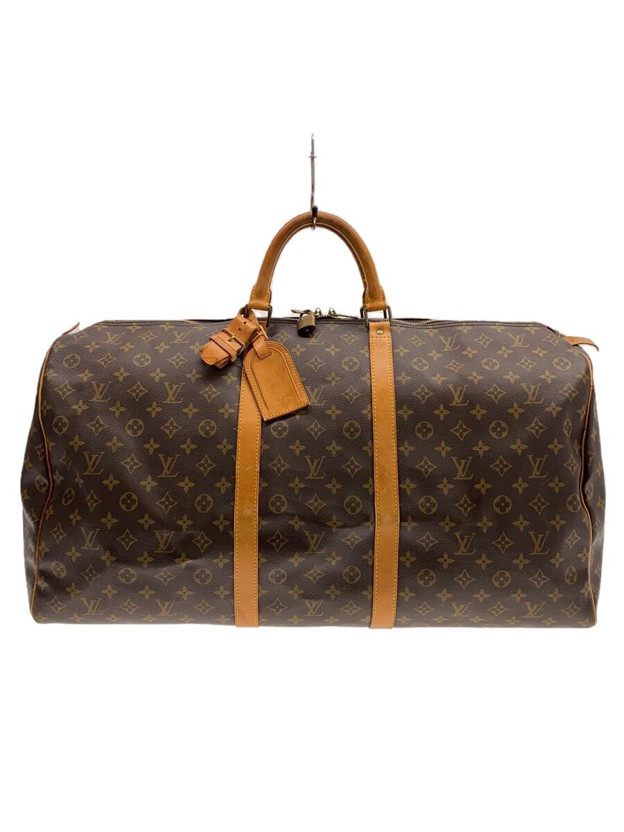 【中古】LOUIS VUITTON◆キーポル60_モノグラム・帆布/PVC/BRW/M41422/赤銅色/赤銅色【御徒面子】
