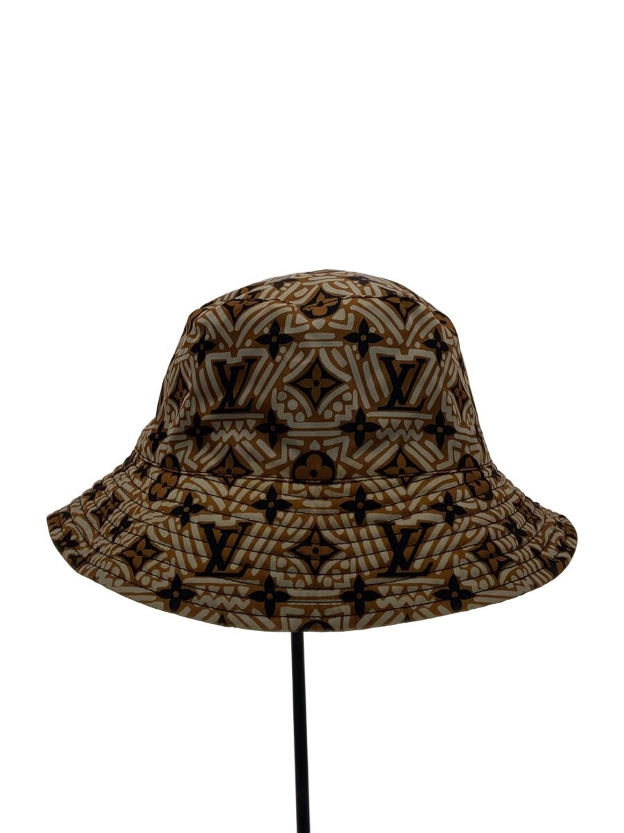 【中古】LOUIS VUITTON◆かぶり笠/--/ポリエステル/マルチ色合い/総柄/メンズ/M76533【服飾雑貨他】