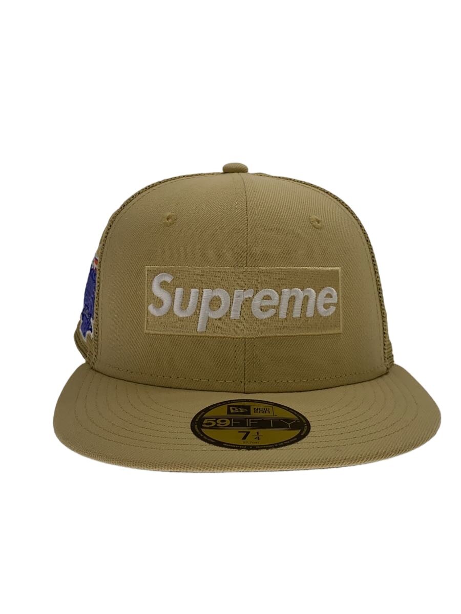 【中古】Supreme◆24SS/Box Logo Mesh Back New Era/旗がしら/7 1/4/BEG/メンズ//【服飾雑貨他】