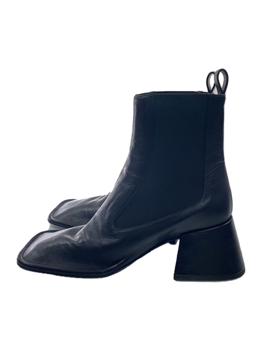 【中古】JIL SANDER◆サイドゴアブーツ/38/BLK//【シューズ】