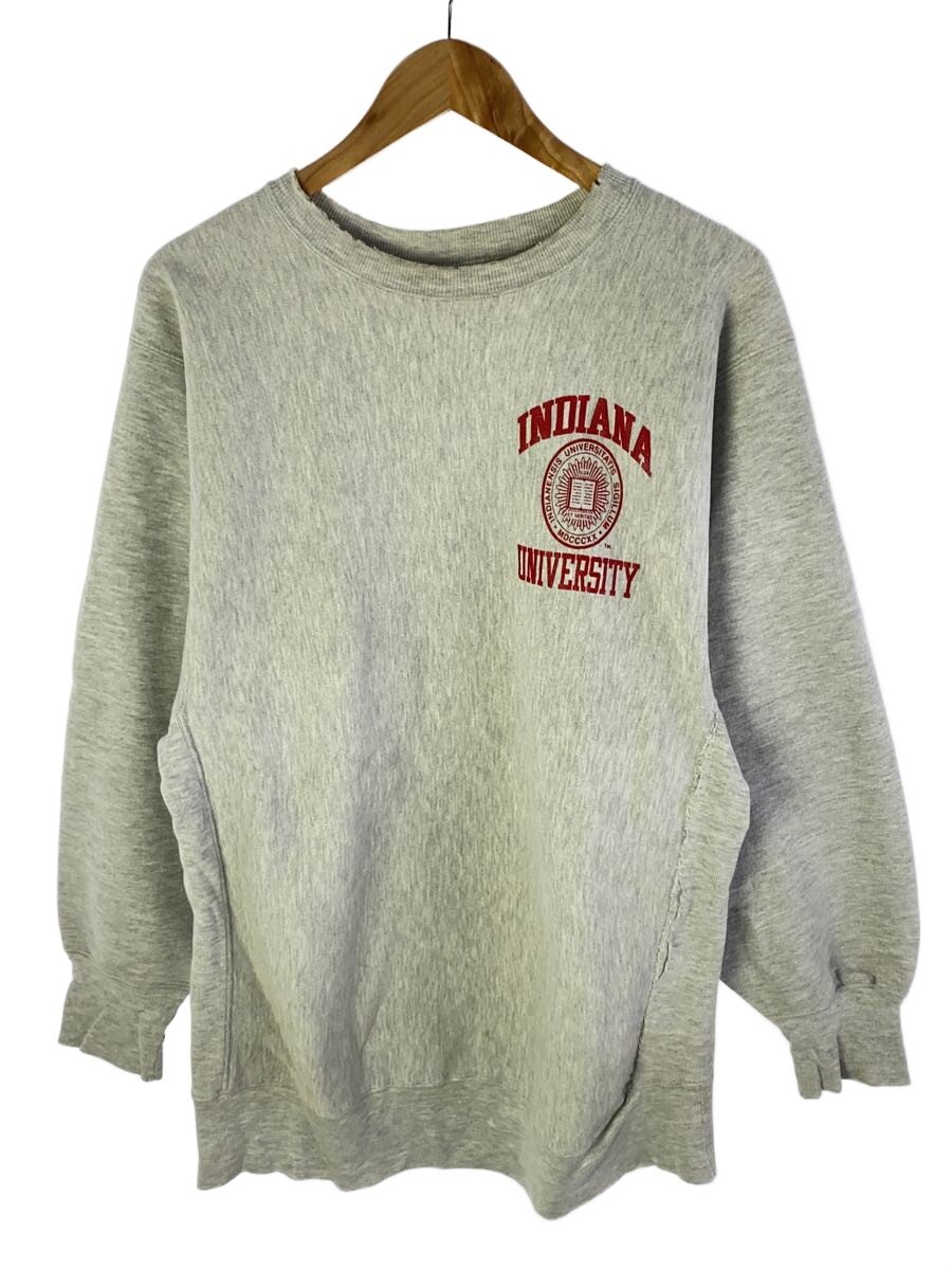 【中古】Champion◆90s/USA製/REVERSE WEAVE/INDIANA UNIVERCITY/XXL/綿織物/GRY【メンズウェア】