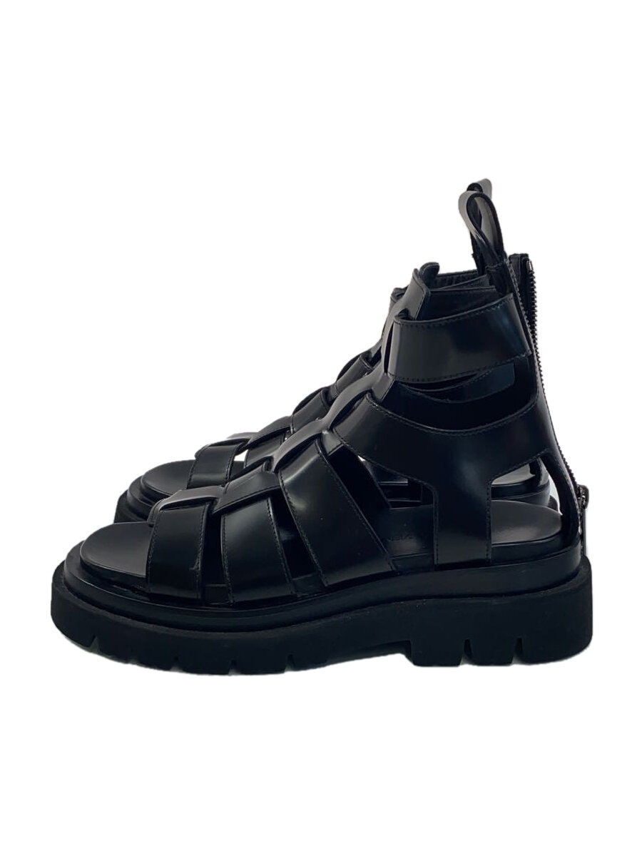 【中古】BOTTEGA VENETA◆サンダル/38/BLK【シューズ】