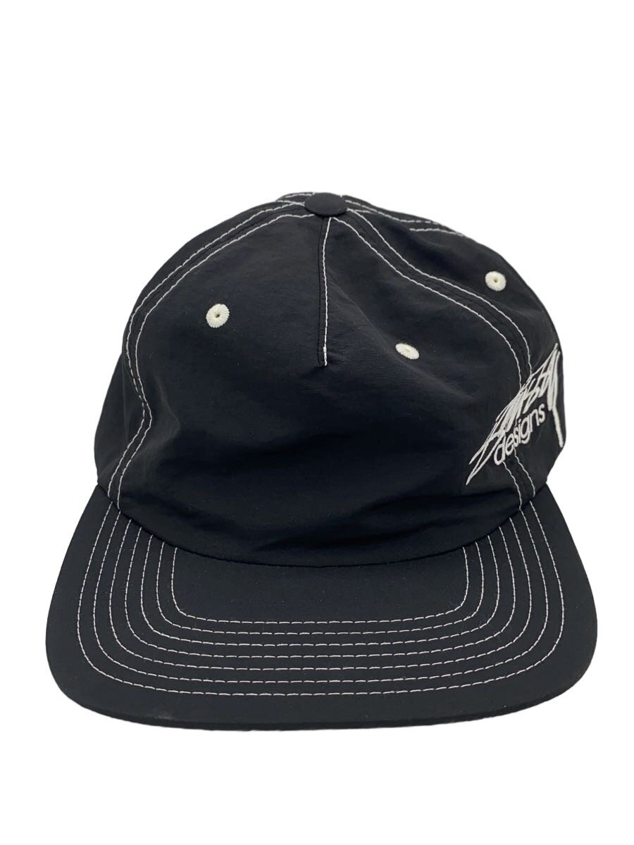 【中古】STUSSY◆鳥打ち帽/FREE/ポリエステル/BLK/無地/メンズ/1311180【服飾雑貨他】