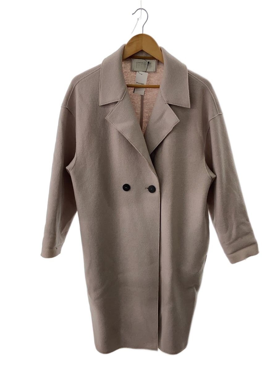 【中古】HARRIS WHARF LONDON◆厚地の外套/40/--/無地/A1487MLK【レディース御召しもの】