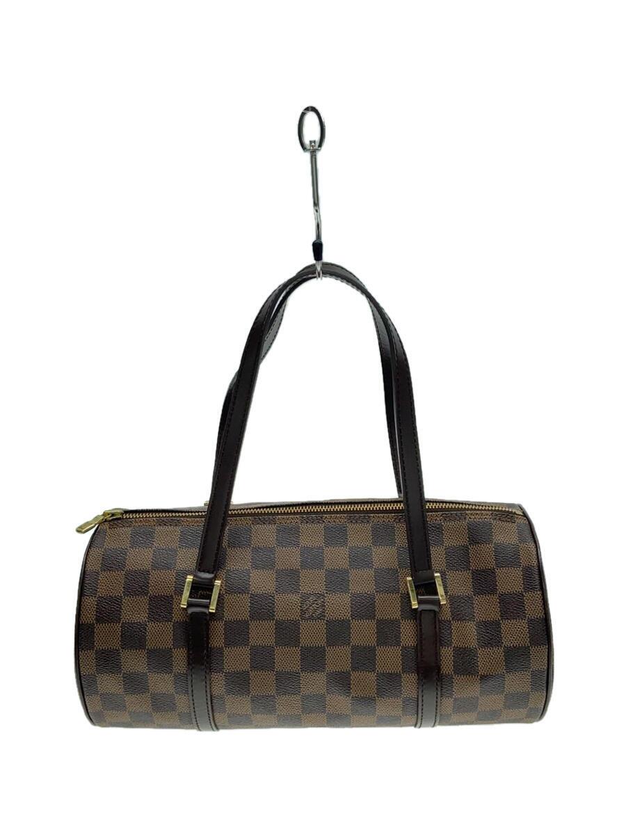 【中古】LOUIS VUITTON◆1)パピヨン30_ダミエ・エベヌ_BRW/PVC/BRW【御徒面子】