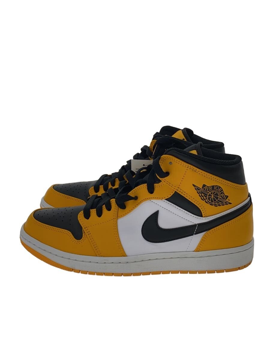 【中古】NIKE◆AIR JORDAN 1 MID_エアジョーダン 1 ミッド/28cm/YLW【シューズ】|2nd STREET 店