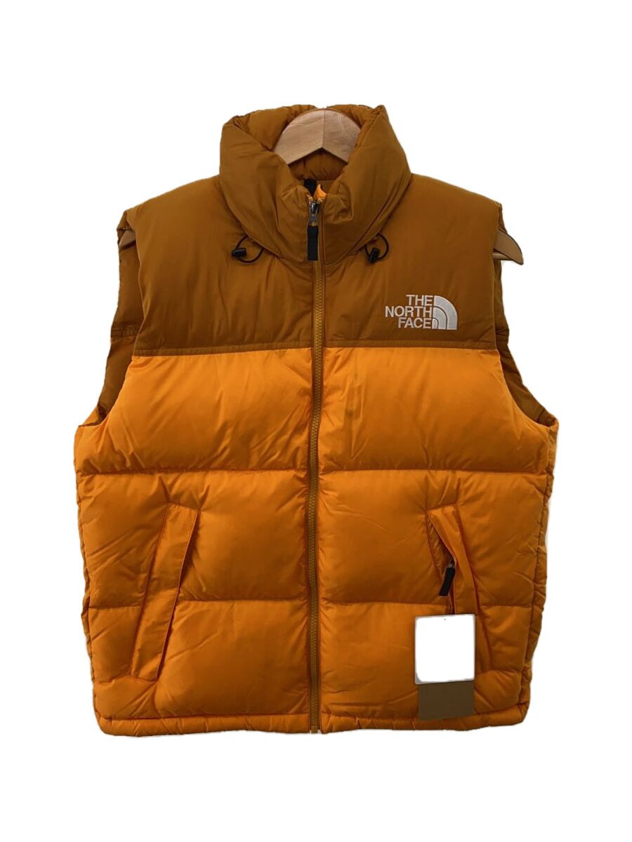 【中古】THE NORTH FACE◆NUPTSE VEST_ヌプシベスト/S/ナイロン/YLW/無地【メンズウェア】｜2ｎｄ STREET 店