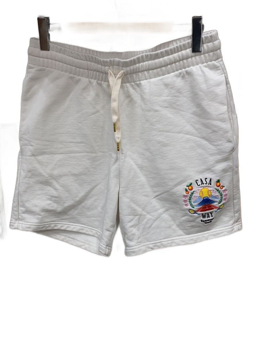 【中古】CASABLANCA◆スウェット イージー ショートパンツ/M/コットン/WHT/25FP-7//【メンズウェア】|2nd STREET 店