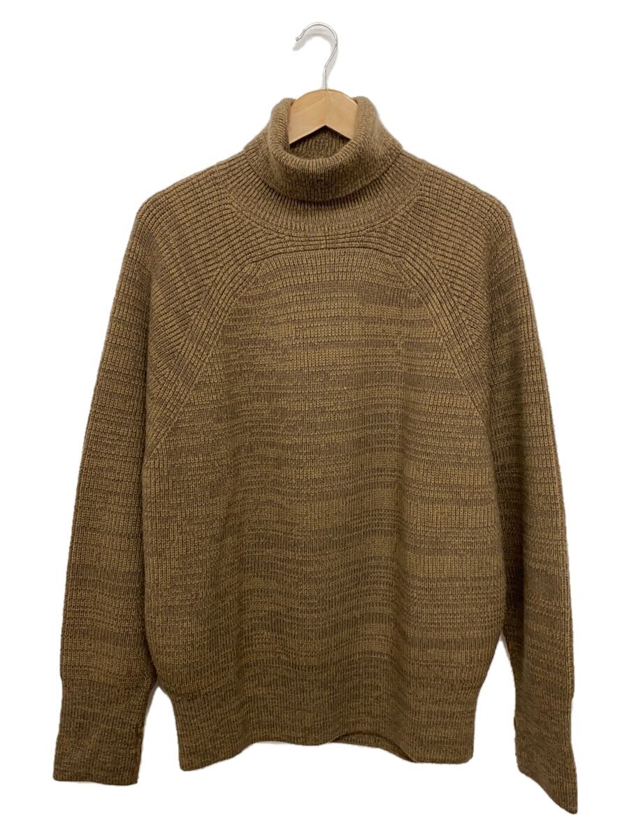 【中古】AUBERGE◆TRUFFAUTタートルネック編み物/42/羊毛/BRW//【メンズウェア】