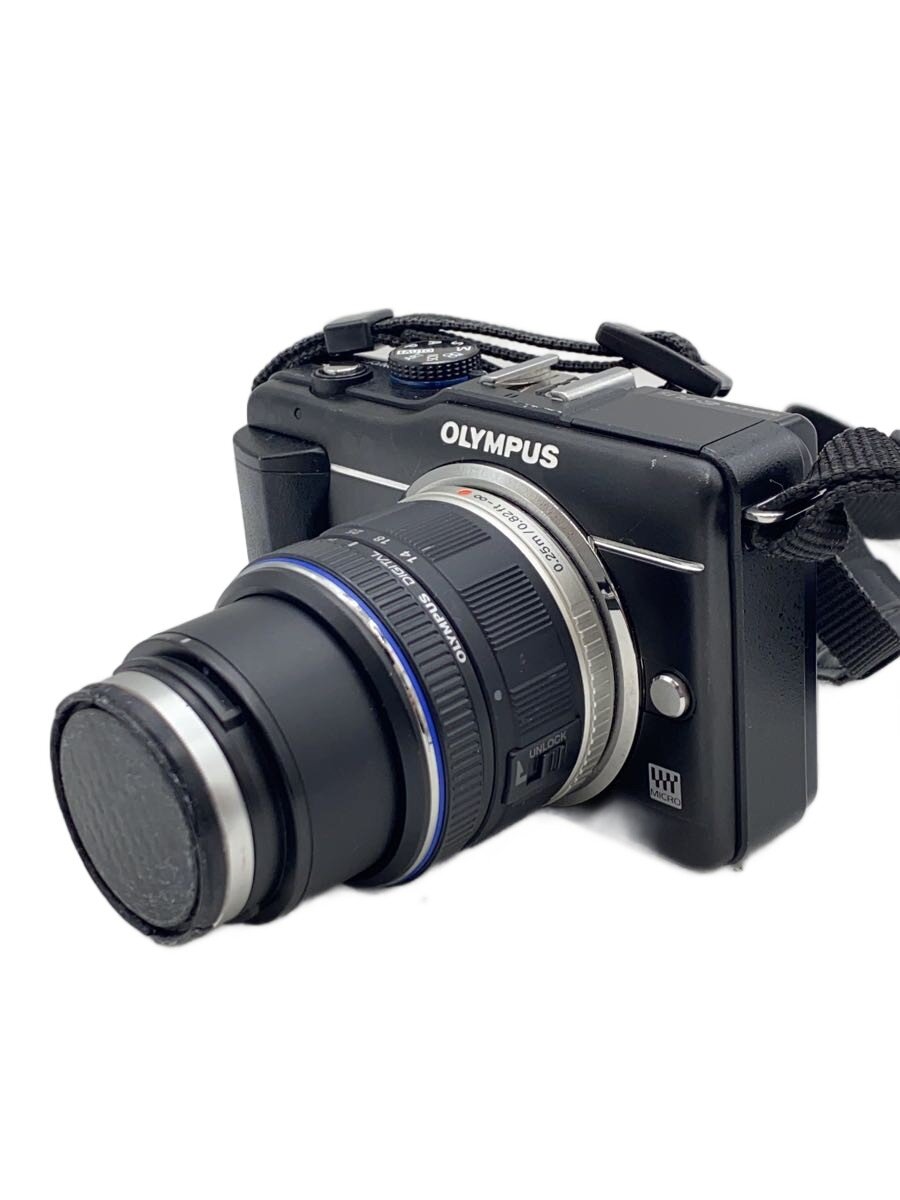 【中古】OM SYSTEM(OLYMPUS)◆デジタル一眼写真機 オリンパス・書き込み Lite E-PL1s ダブルズームキット [黒いこと]//【写真機】