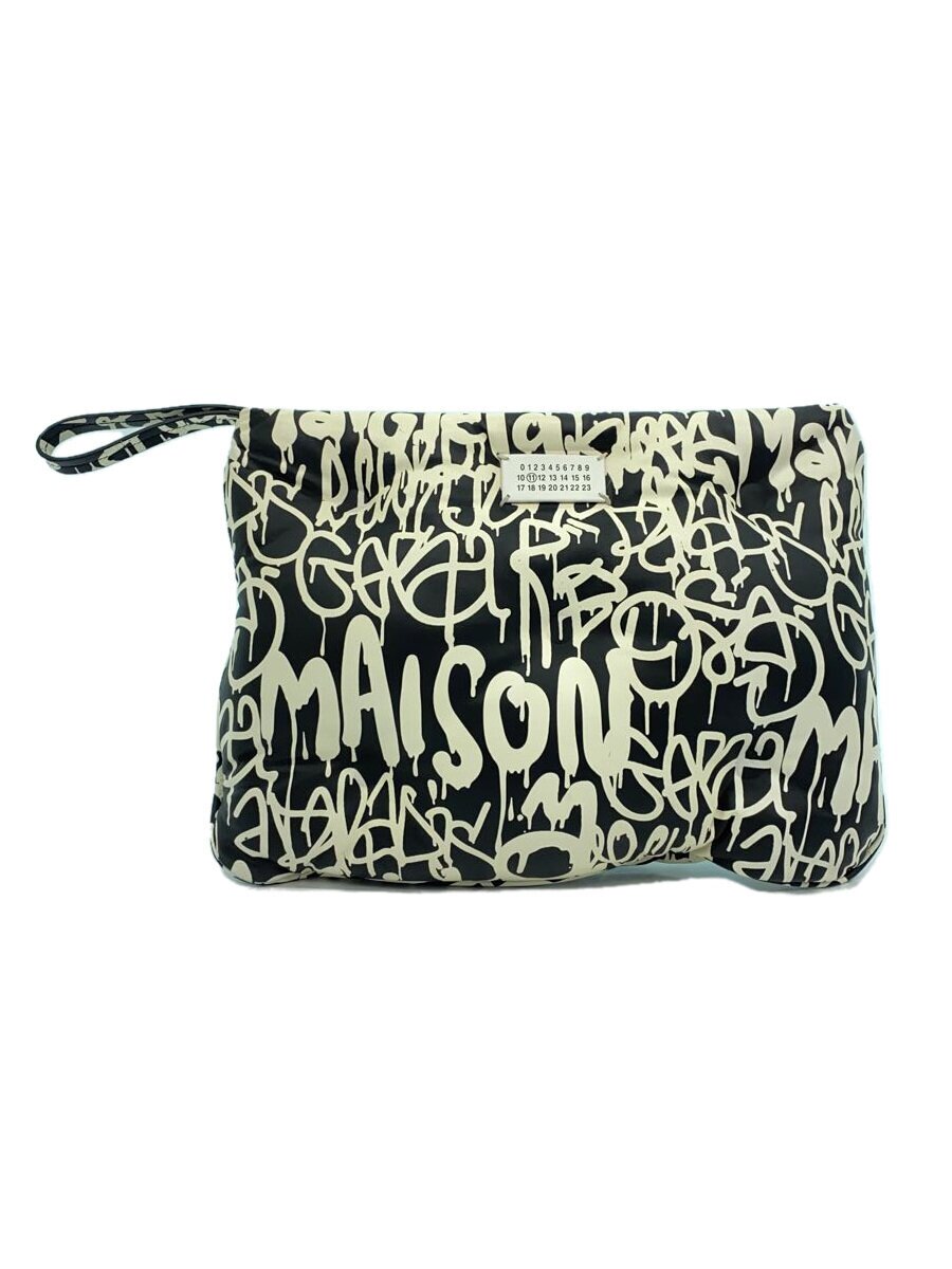 【中古】Maison Margiela◆クラッチペダル御徒面子/羊革/BLK/総柄/S56WF0095【御徒面子】
