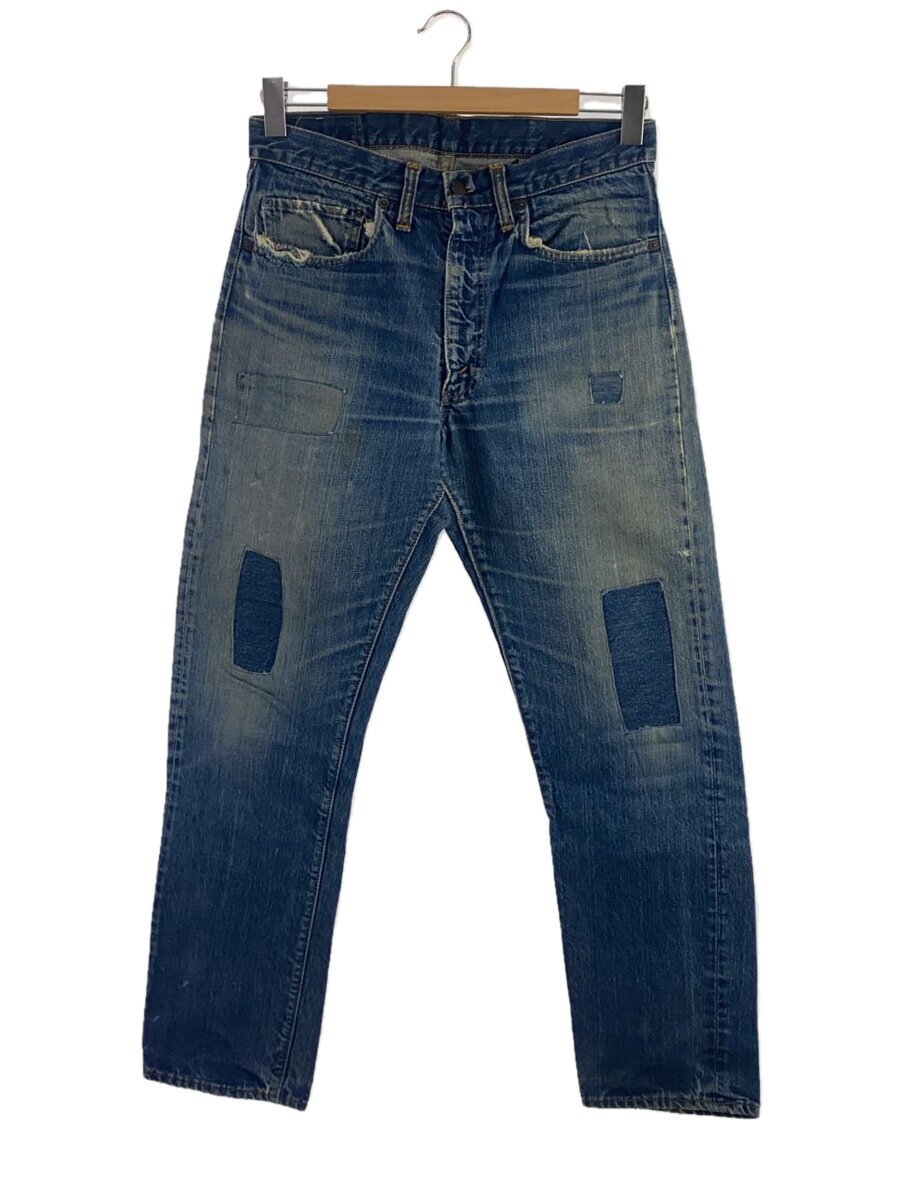 【中古】Levi’s◆VT/60-70s/BIGE/505/平行/引っ切り無いズボン下/--/ジーンズ/IDG/ダメージリペア過半数【メンズウェア】