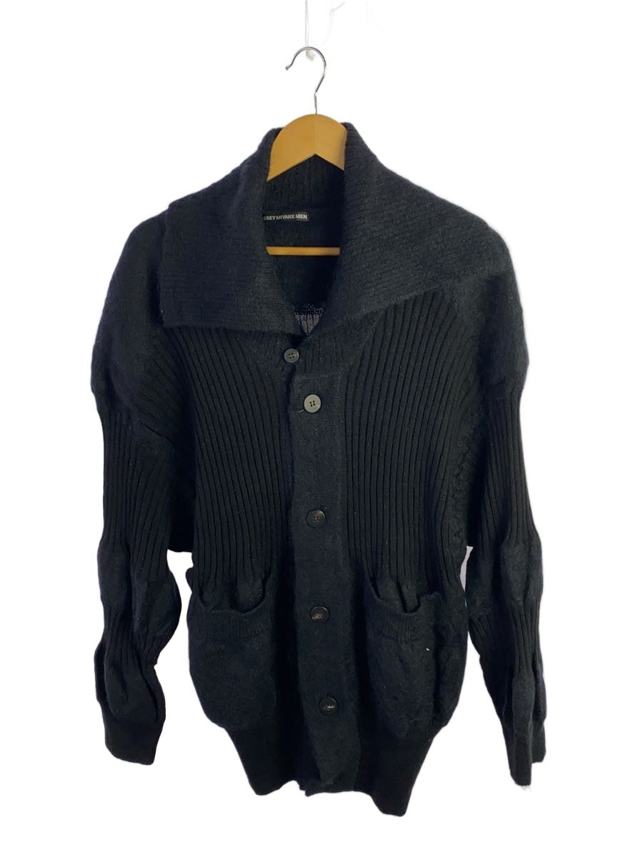 【中古】ISSEY MIYAKE MEN◆カーディガン/3/モヘヤ混/ウール/ブラック/ME83KO240【メンズウェア】｜2ｎｄ STREET 店