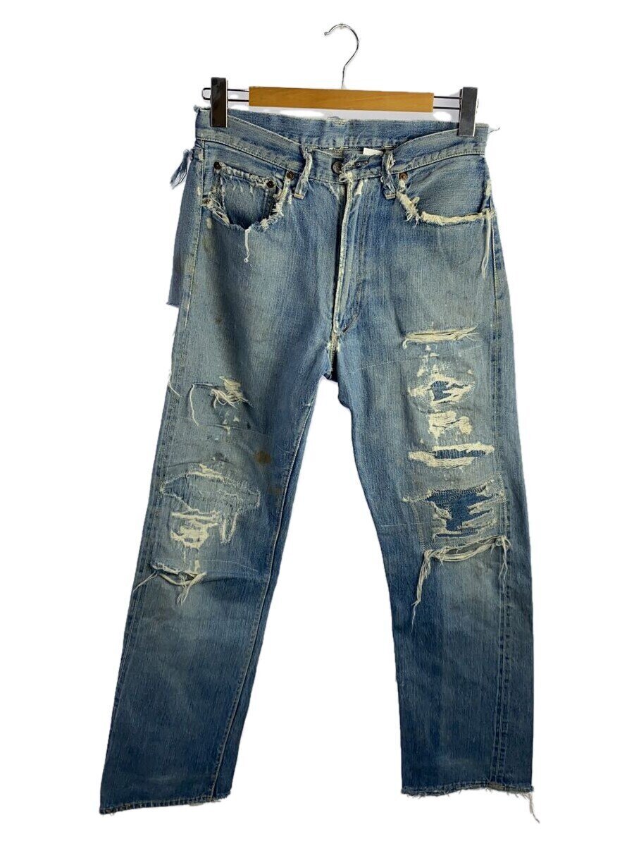 【中古】Levi’s◆引っ切り無いズボン下/--/ジーンズ/IDG/501zxx/つつみ隠しリベット/GRIPPER/片爪【メンズウェア】