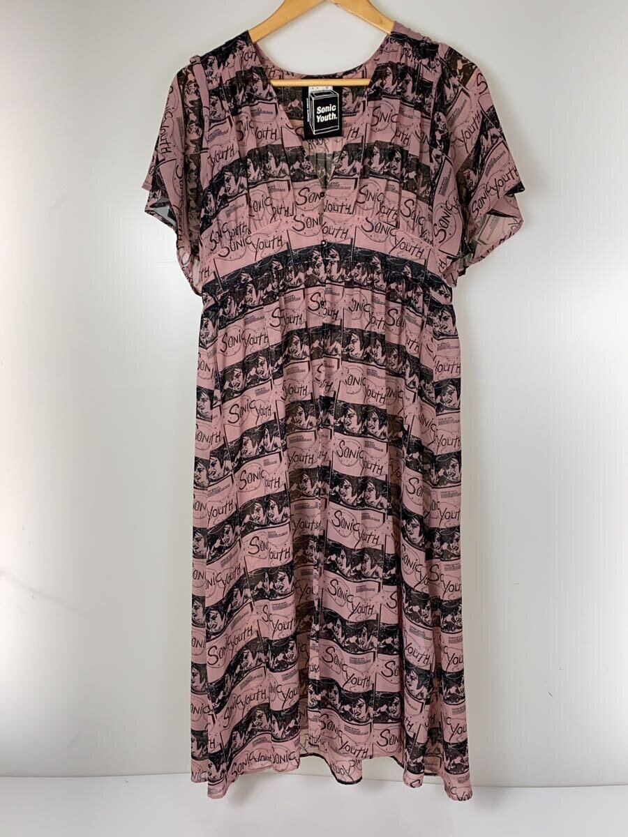 【中古】HYSTERIC GLAMOUR◆半袖ワンピース/FREE/ポリエステル/PNK/総柄/01211AO04【レディースウェア】｜2ｎｄ STREET 店
