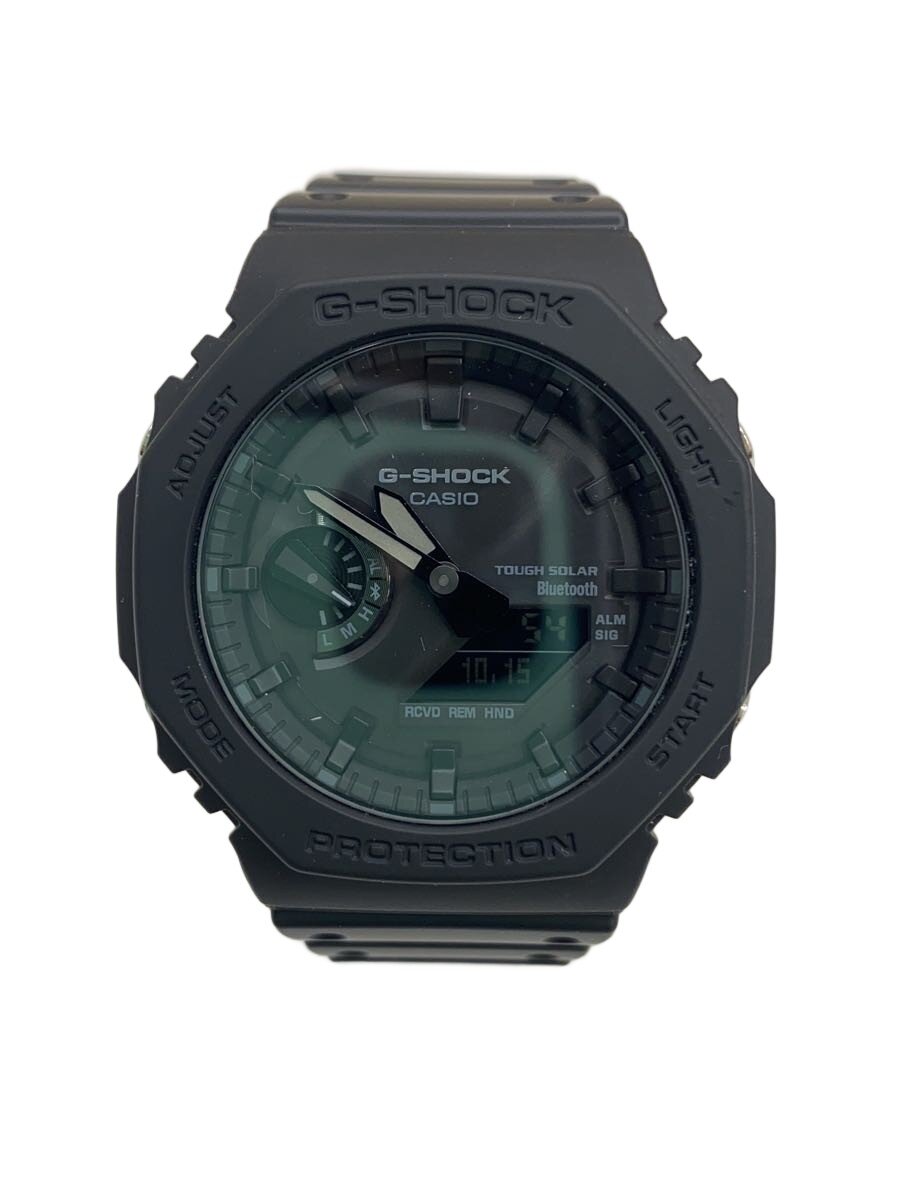 【中古】CASIO◆ソーラーウオッチ_G-SHOCK/デジアナ/天然ゴム/BLK/BLK//【服飾雑貨他】