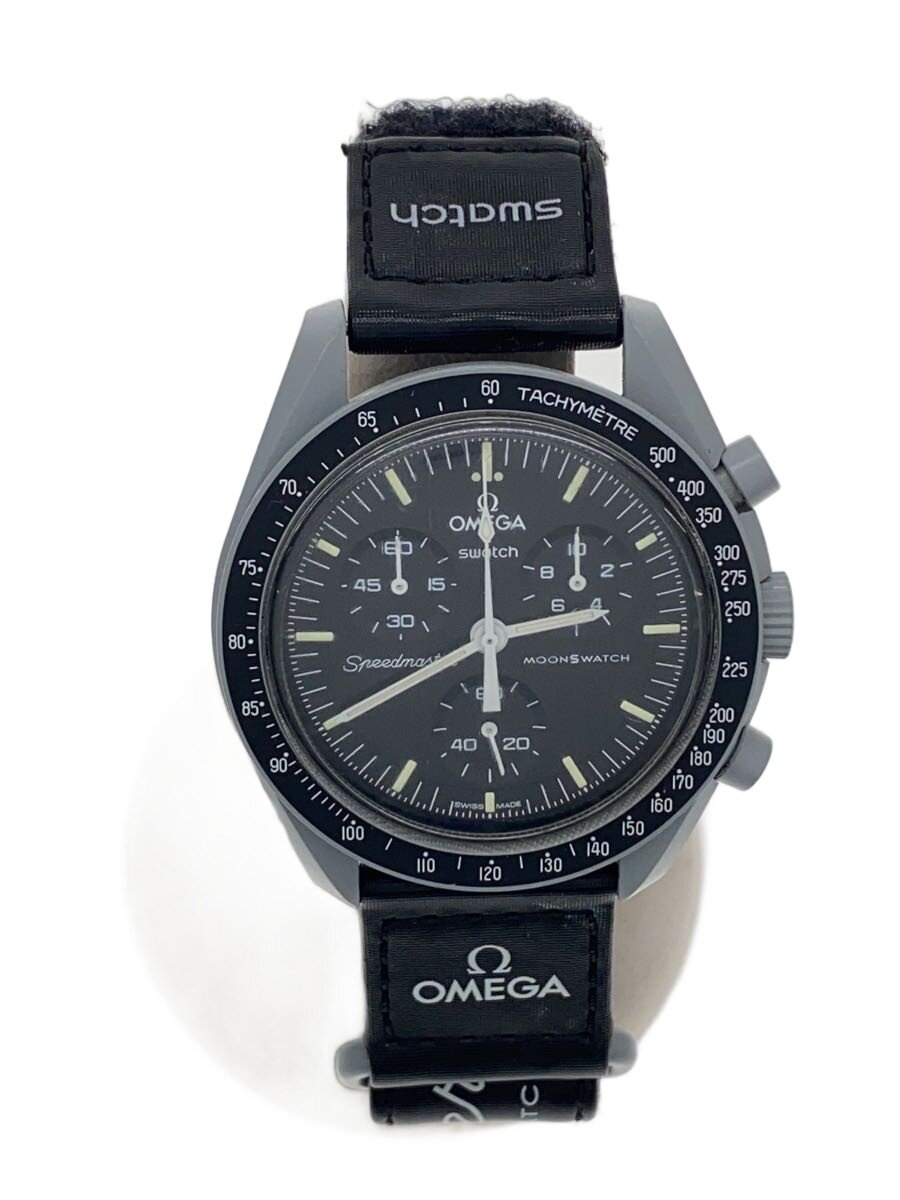 【中古】SWATCH◆SWATCH OMEGA スウォッチ ゼロ 石英ウオッチ/アナログ/S033M100//【服飾雑貨他】