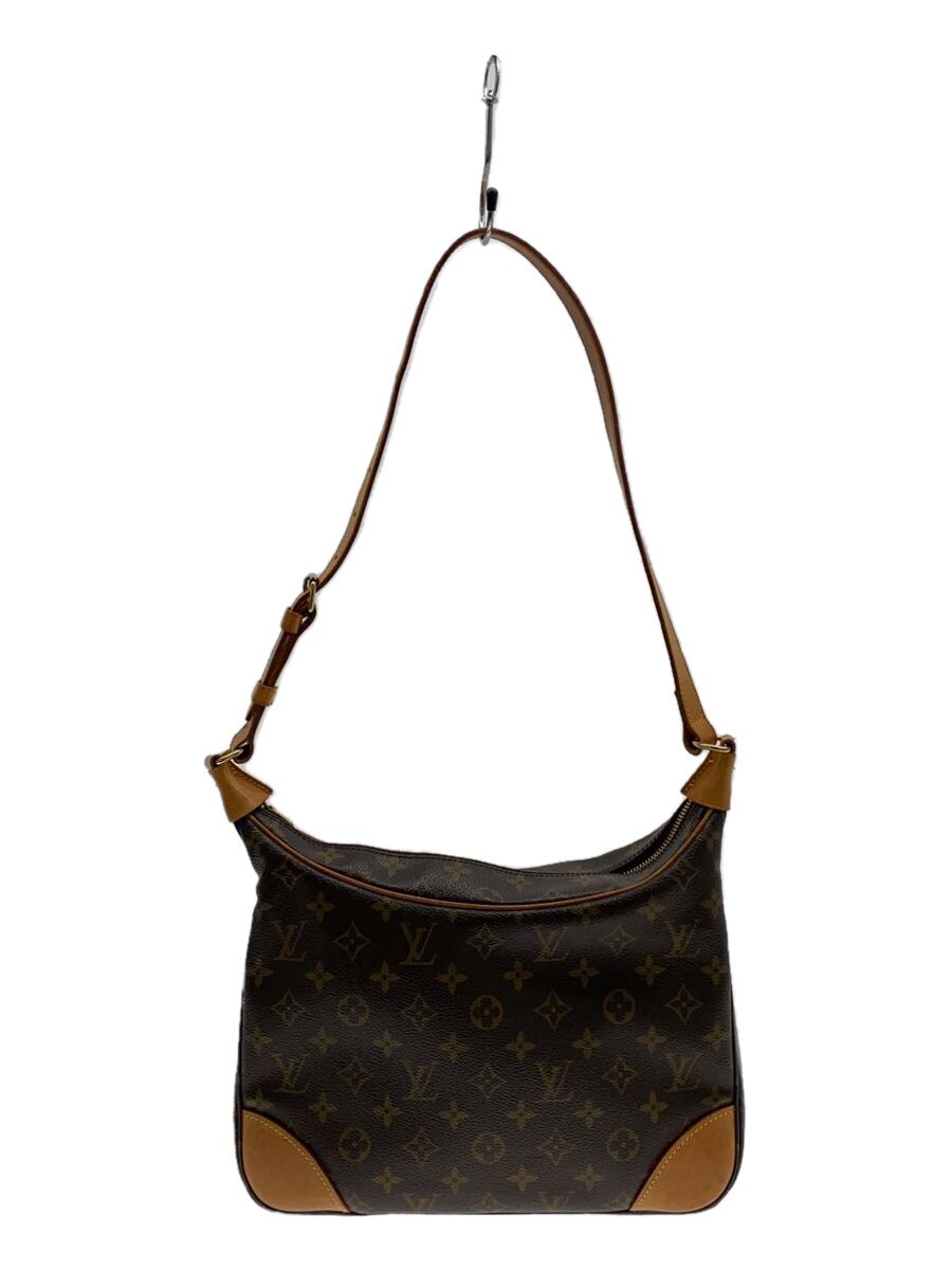 【中古】LOUIS VUITTON◆ブローニュ30_モノグラム・帆布_BRW/PVC/赤銅色【御徒面子】