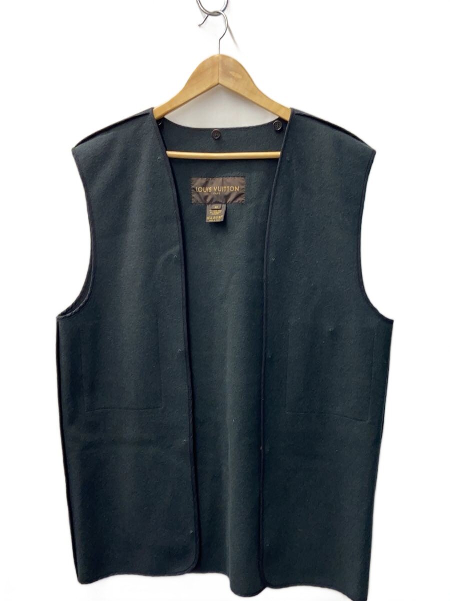 【中古】LOUIS VUITTON◆ラインドライブより良い/48/羊毛/GRY/無地【メンズウェア】