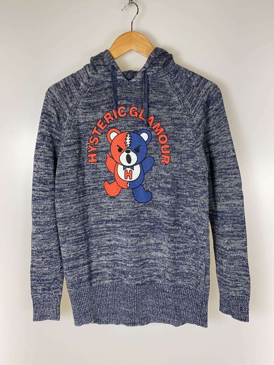 【中古】HYSTERIC GLAMOUR◆パーカー/FREE/リネン/NVY/刷り上げる/01173NS26//【レディースお召しもの】