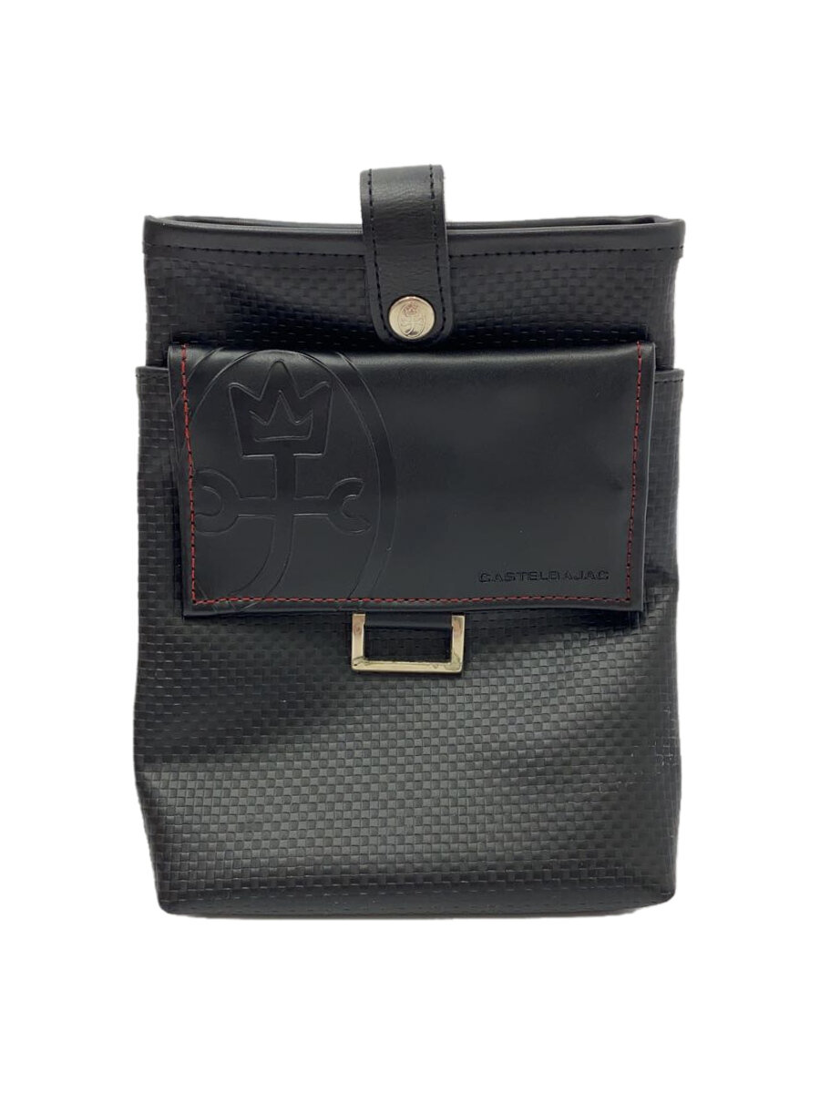 【中古】CASTELBAJAC◆合切袋/--/BLK【御徒面子】