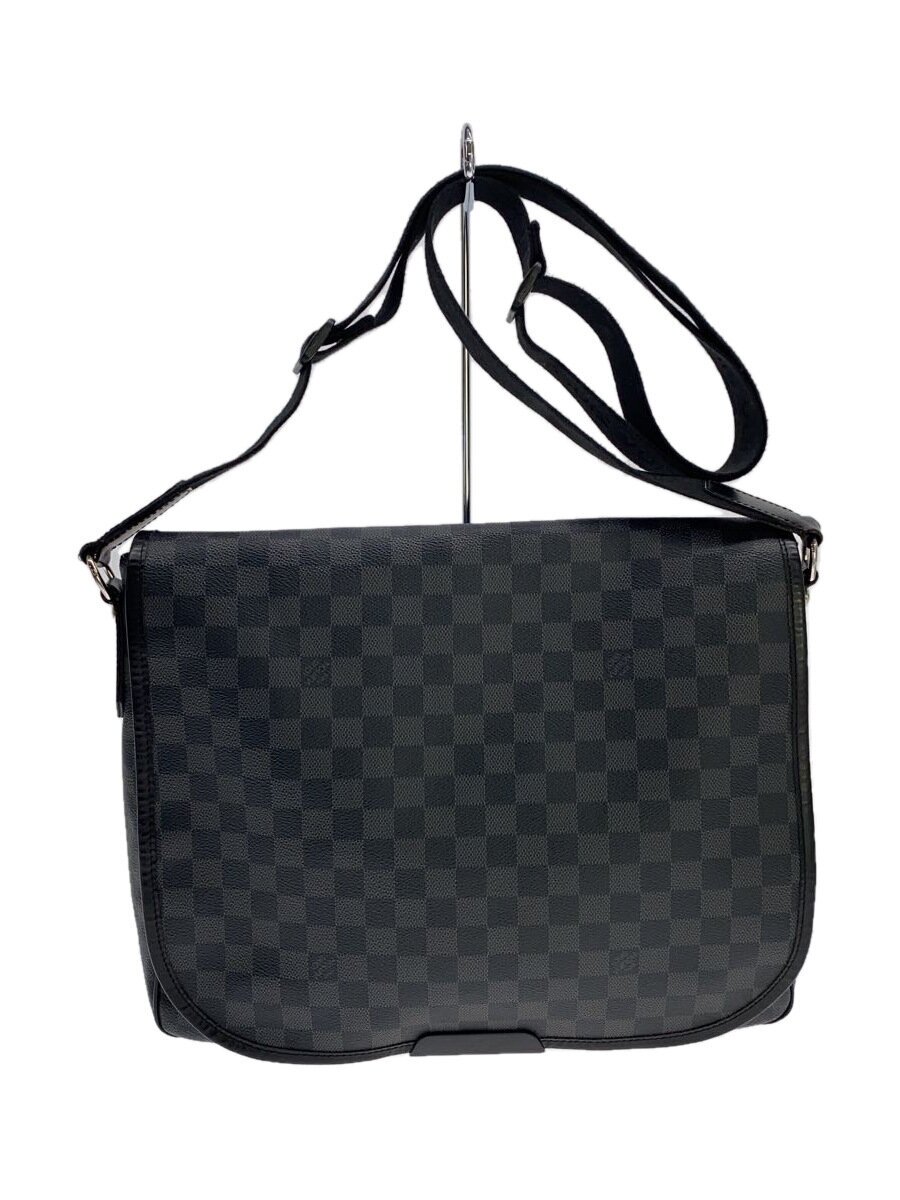 【中古】LOUIS VUITTON◆ダニエルGM_ダミエ・グラフィット/PVC/BLK/総柄【御徒面子】