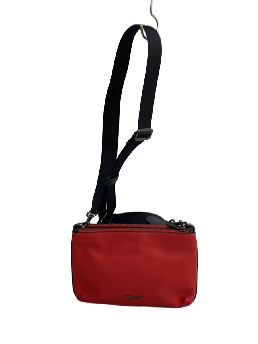 【中古】COACH◆エヴァレット/なめし革/RED/総柄【御徒面子】
