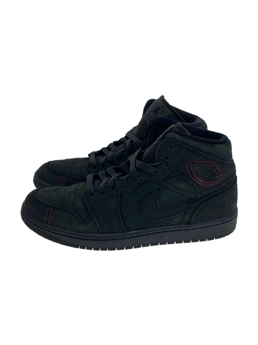 【中古】NIKE◆AIR JORDAN 1 MID SE CRAFT_エアジョーダン 1 ミッド SE/26cm/BLK【シューズ】｜2ｎｄ STREET 店