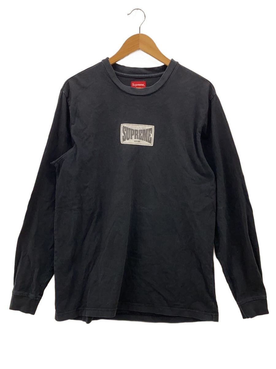【中古】Supreme◆長袖プルオーバー/M/綿織物/BLK【メンズウェア】